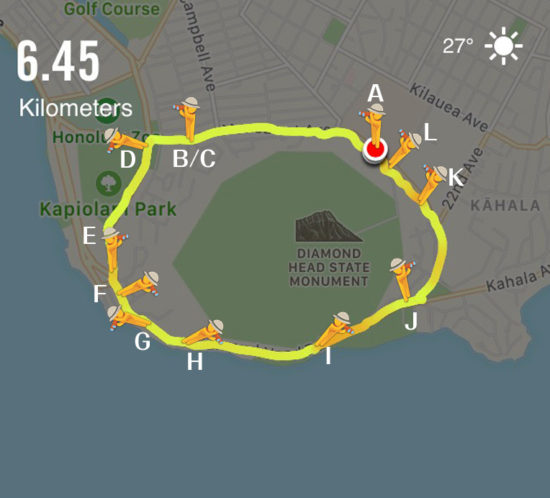 ハワイおすすめジョギングコース | ダイアモンドヘッドコース