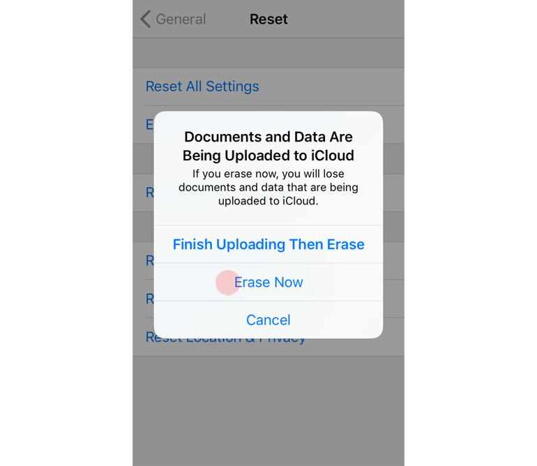 iPhoneのデータを消去する方法。