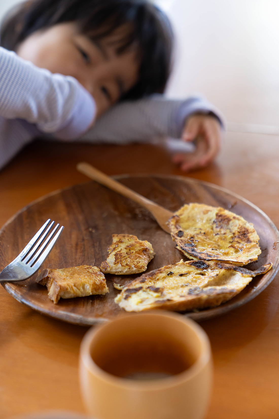 土曜の朝の風景。