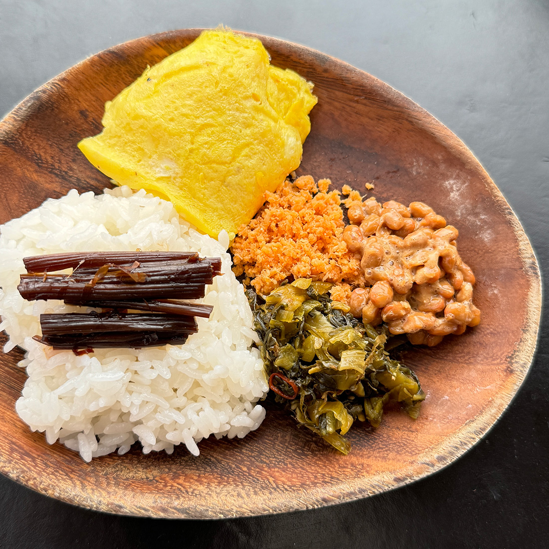 贅沢な朝ご飯。