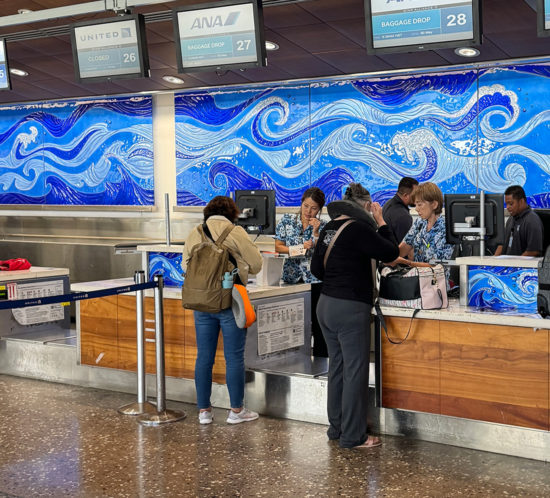 空港のよくある風景。
