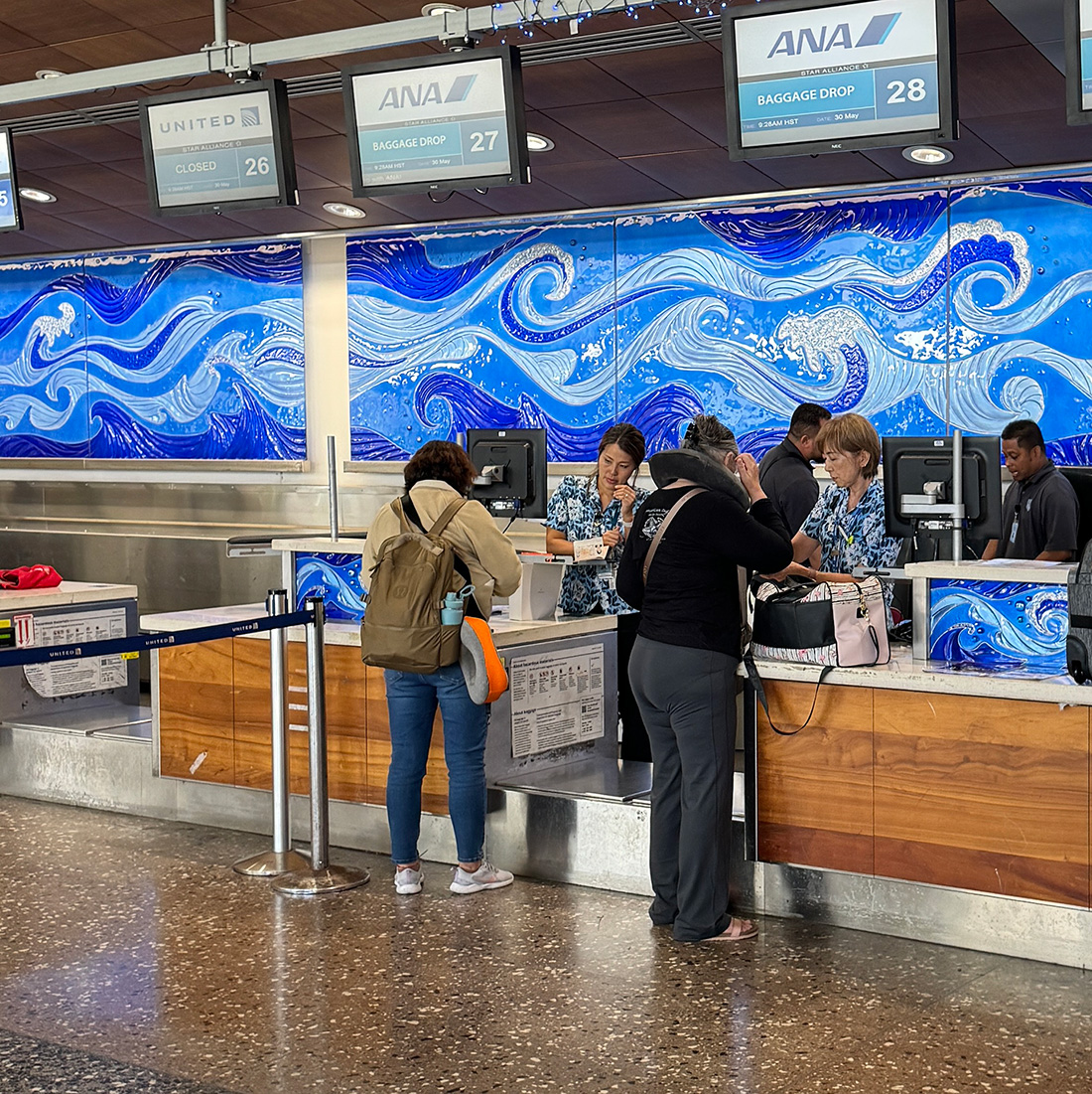 空港のよくある風景。