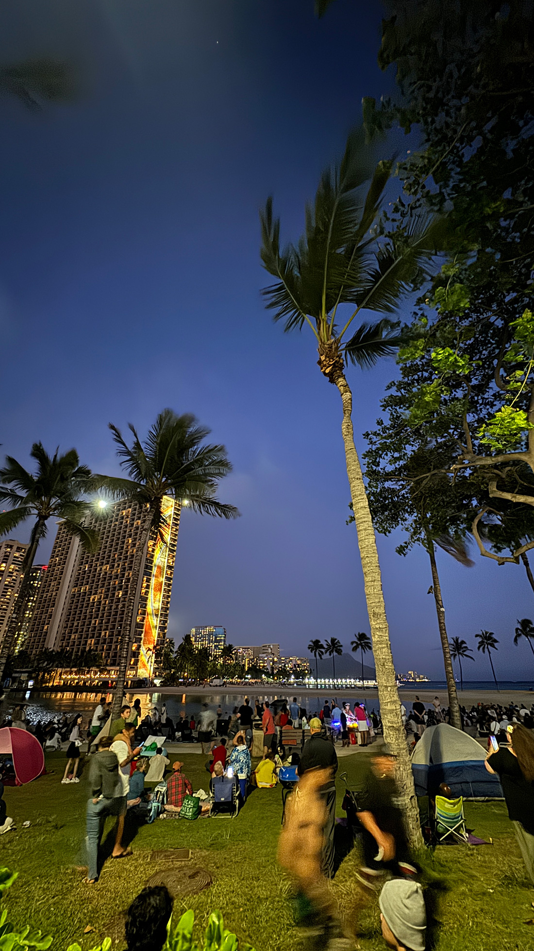 ヒルトンの花火。