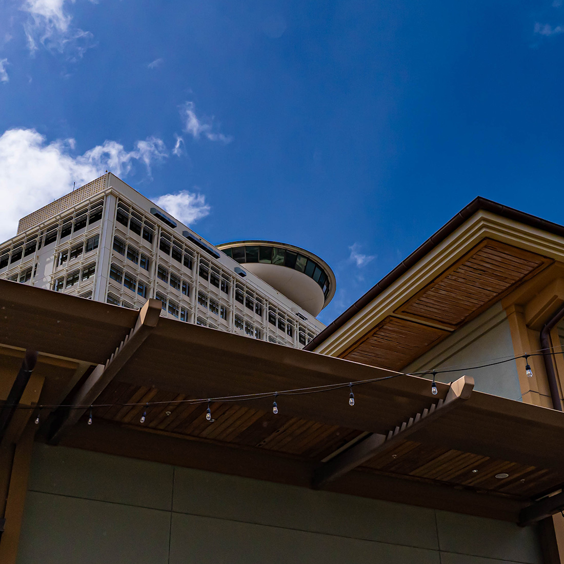 オアフの変わった建物。