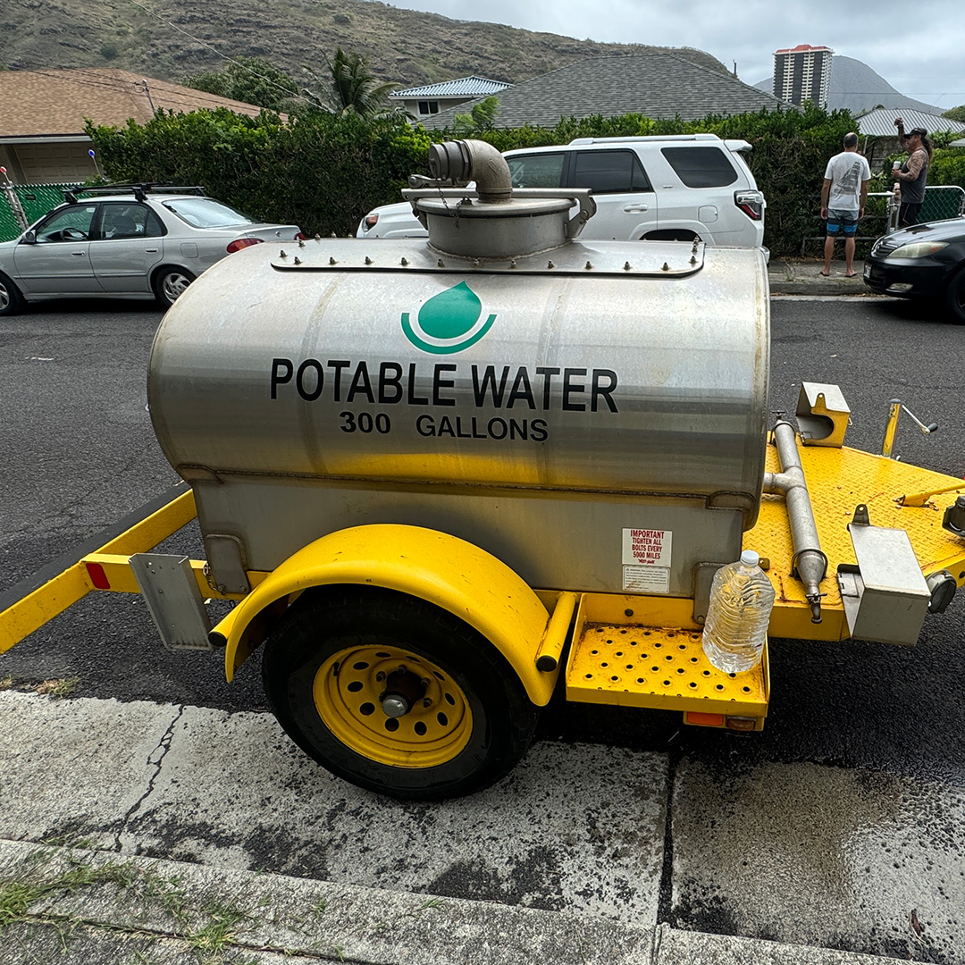 ようやく断水解除。