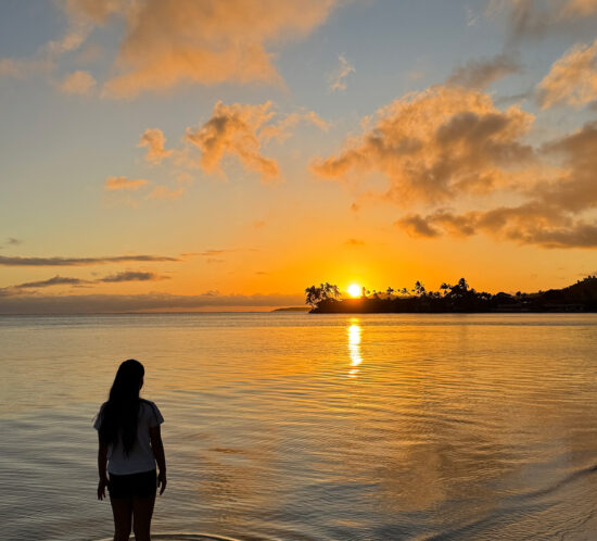 ハワイの冬と美しいビーチ。