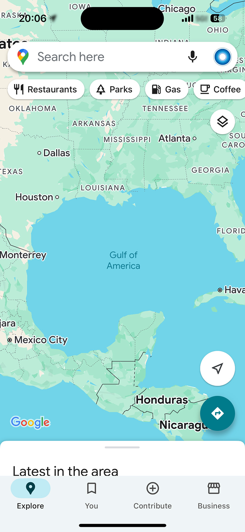 IMG_6435 米大統領令によりメキシコ湾からアメリカ湾に改称。