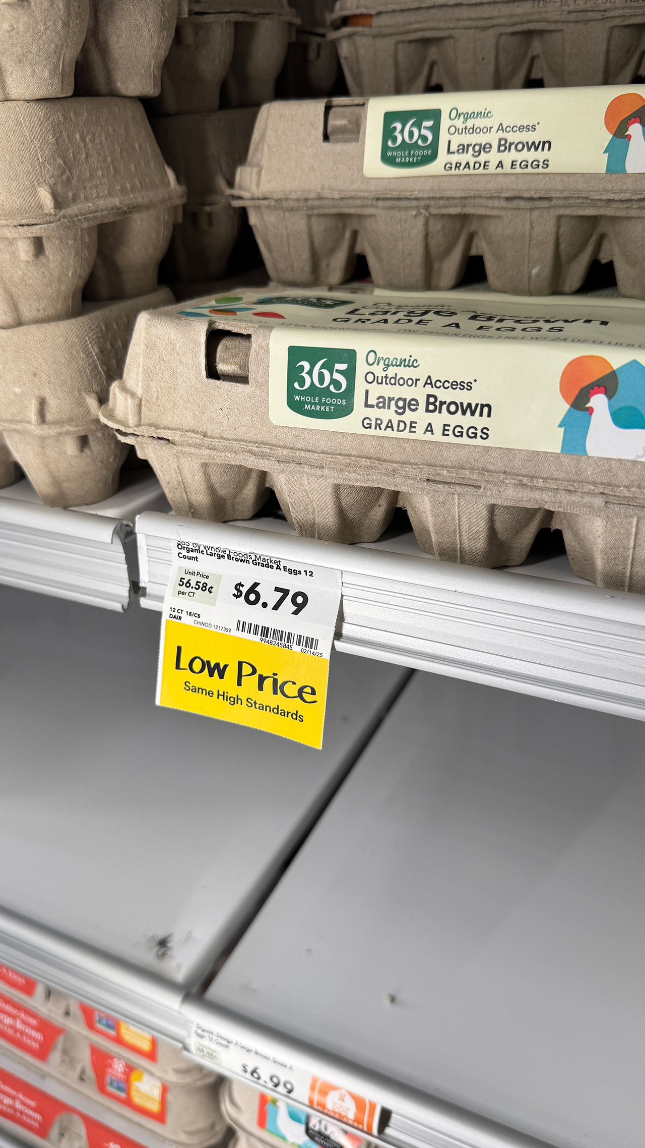 ホールフーズで価格調査。