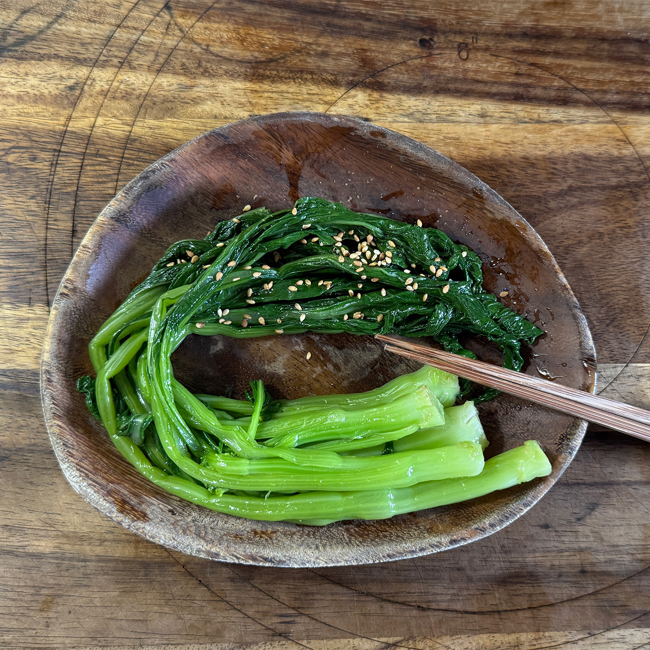 チョイサムのごま油和えにハマってしまった。 チョイサムのごま油和えにハマってしまった。