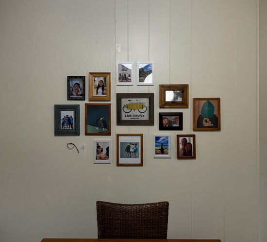 壁の写真について。