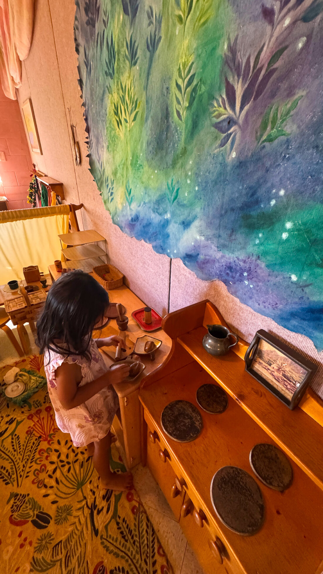 下の娘、学校へ行く。