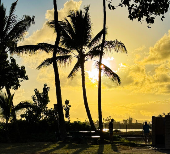 夕方ビーチにて