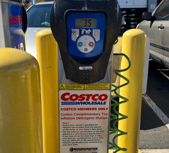 タイヤの空気圧の話。