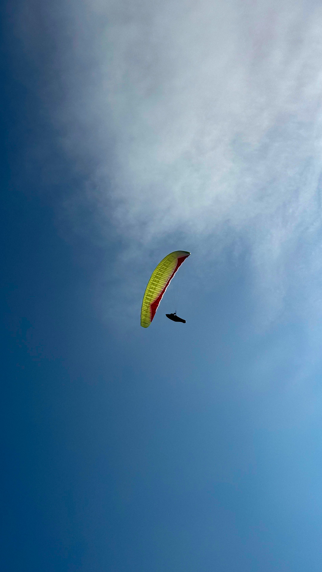 クイレイクリフスからパラグライディング。 クイレイクリフスからパラグライディング。