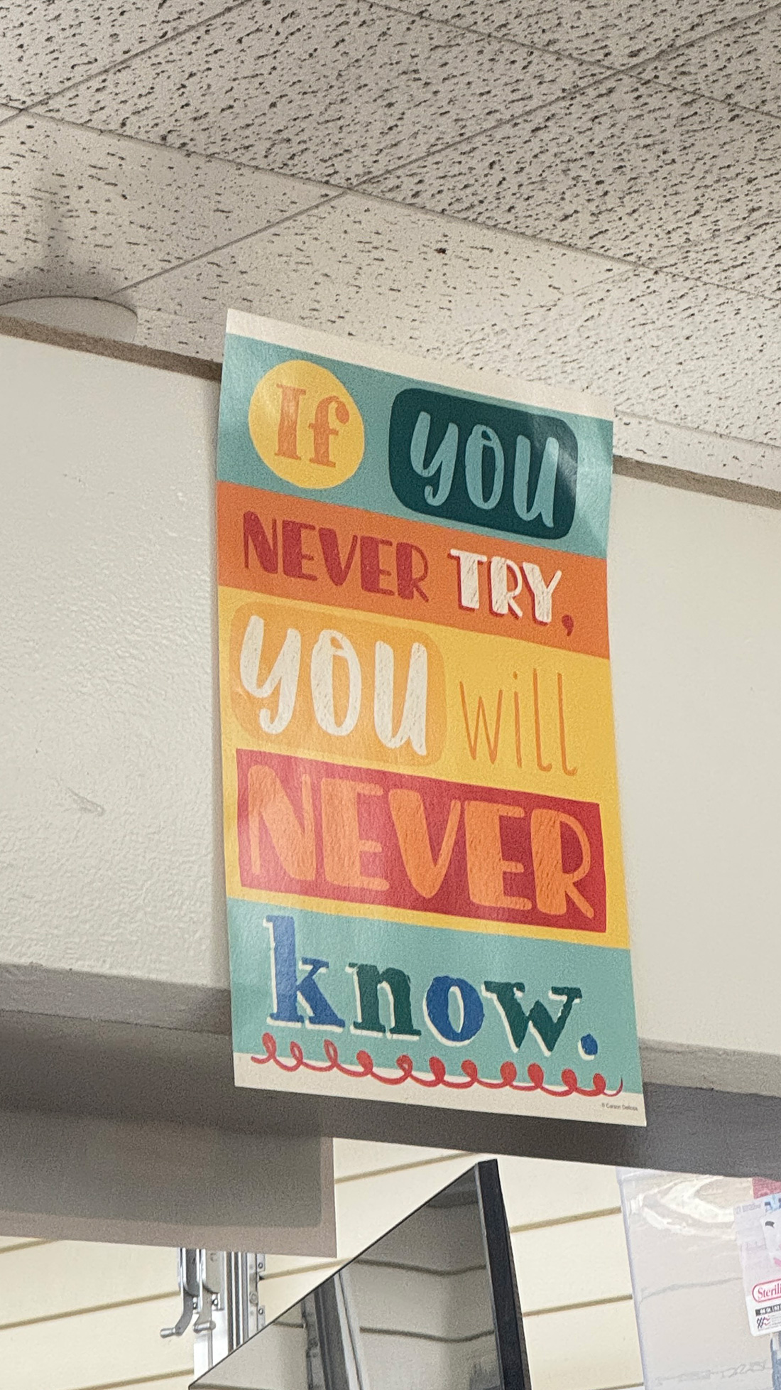 教室の壁からもらった心に響くメッセージ。