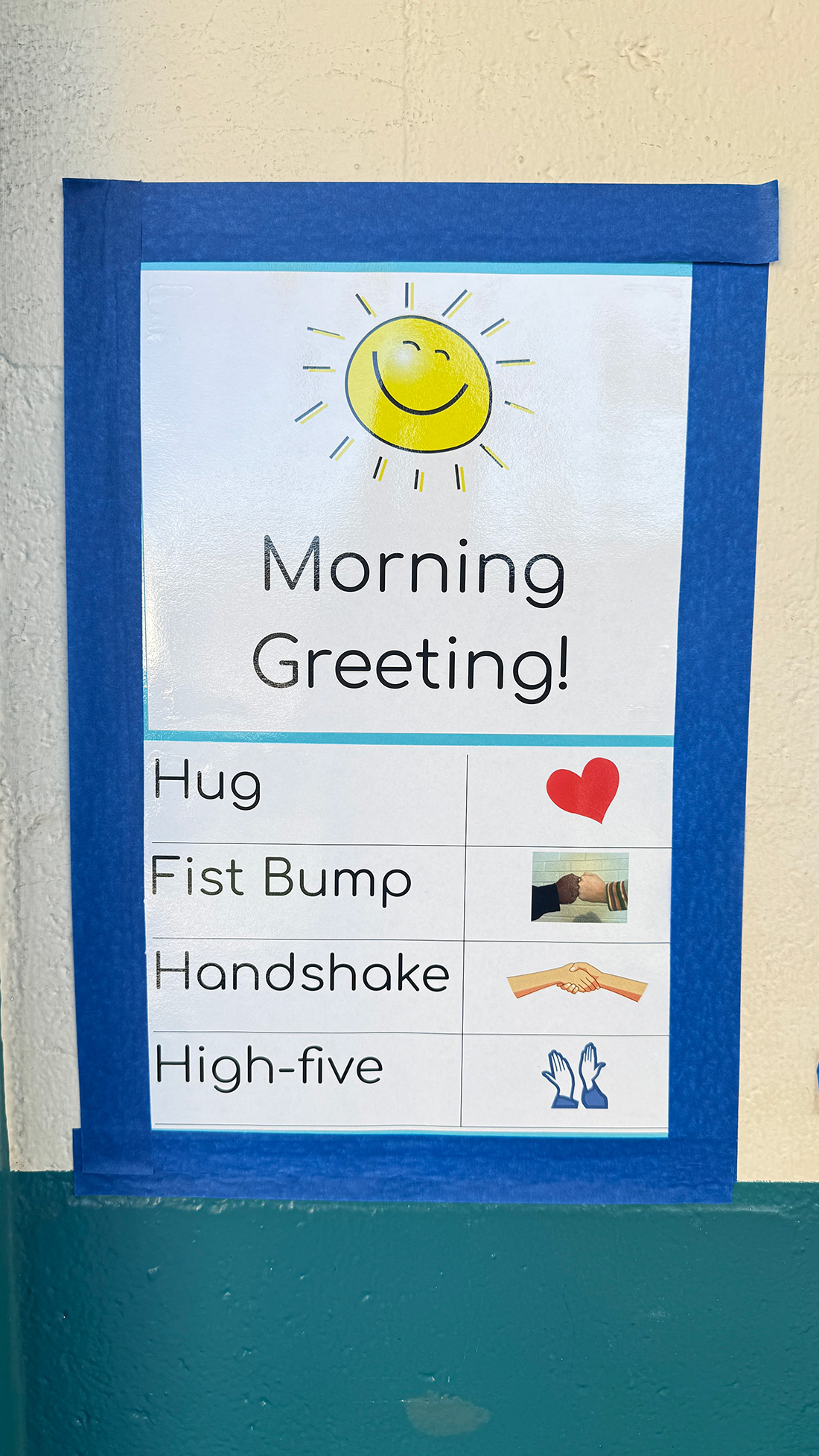 教室の壁からもらった心に響くメッセージ。