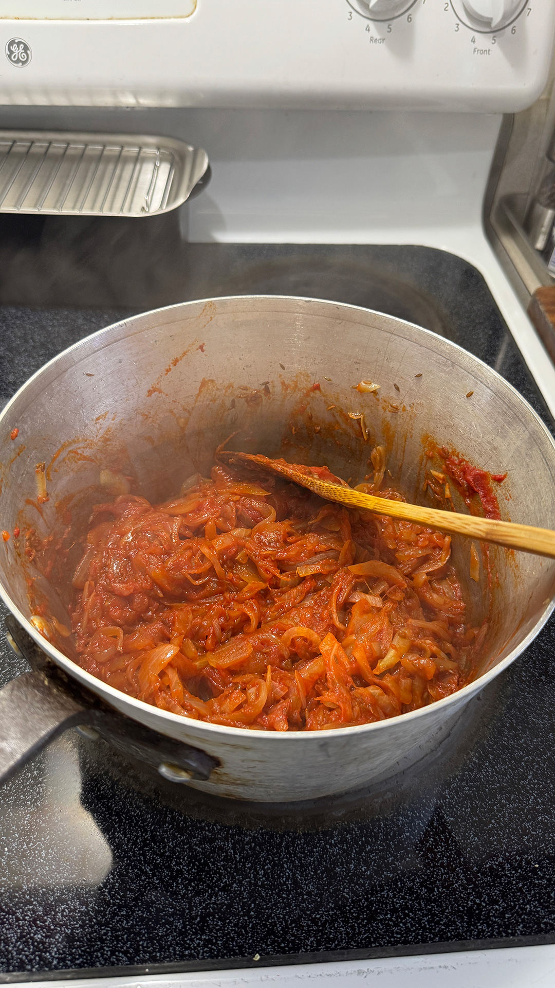 豚バラスパイストマトカレー。 豚バラスパイストマトカレー。
