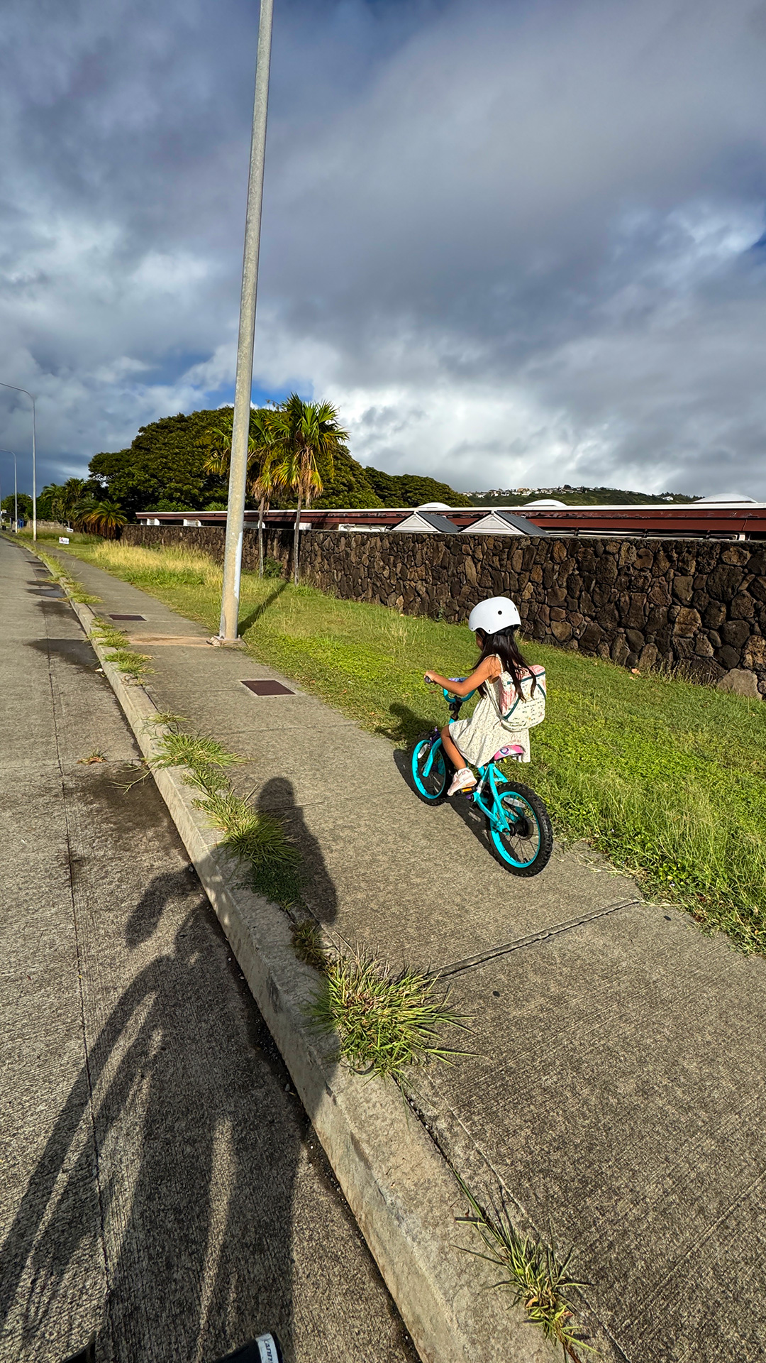 自転車通学を始めた娘。